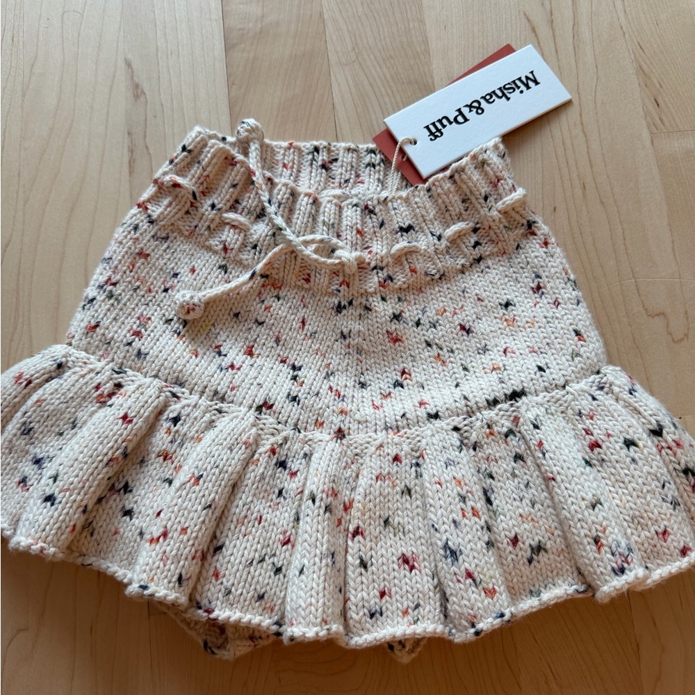NWT Misha & Puff Cream Knit Skirt